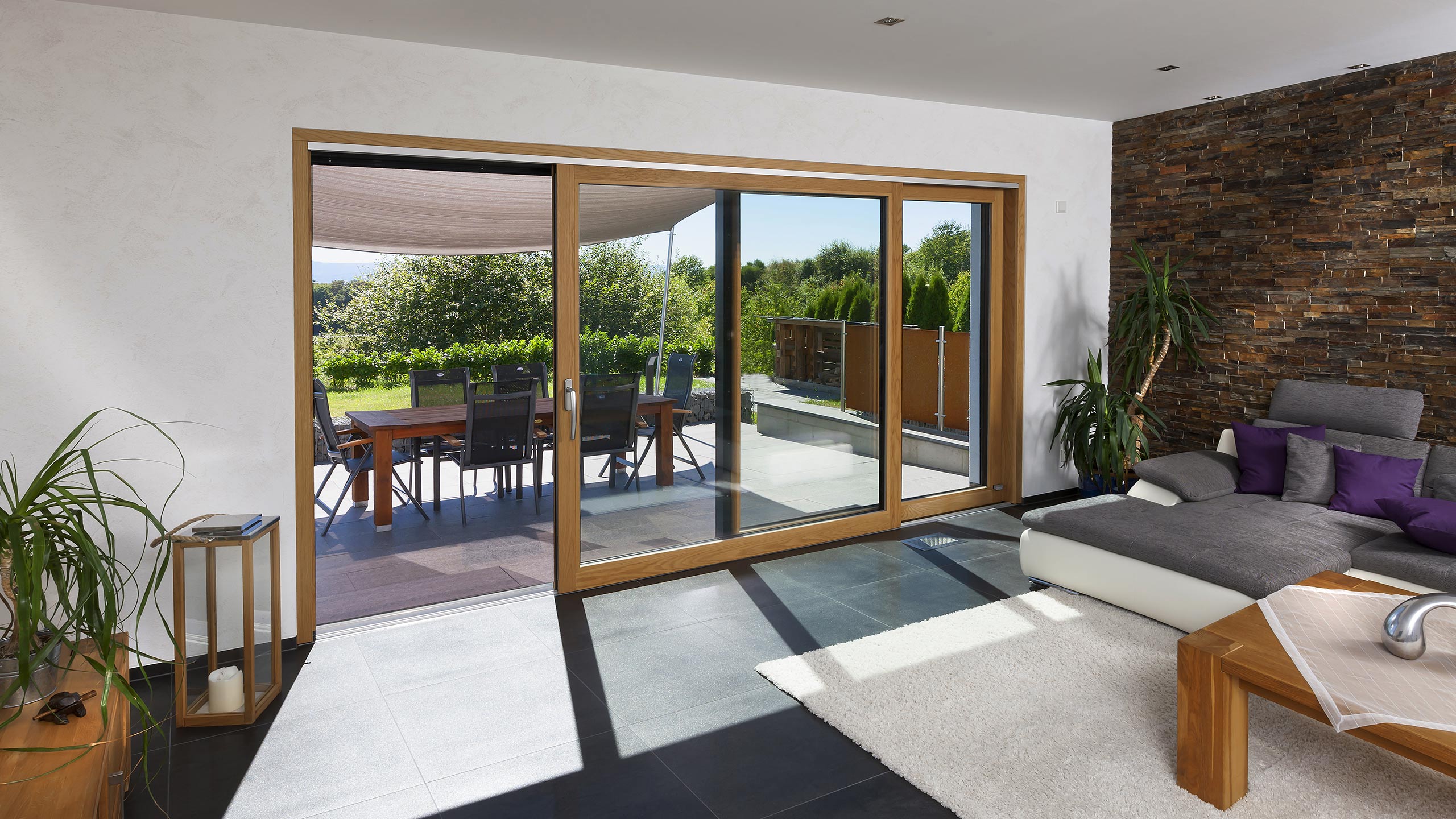 Fensterwand Terrasse